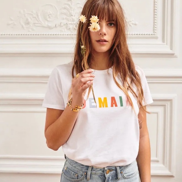 Sézane Demajn Tee Size L - Picture 3 of 7